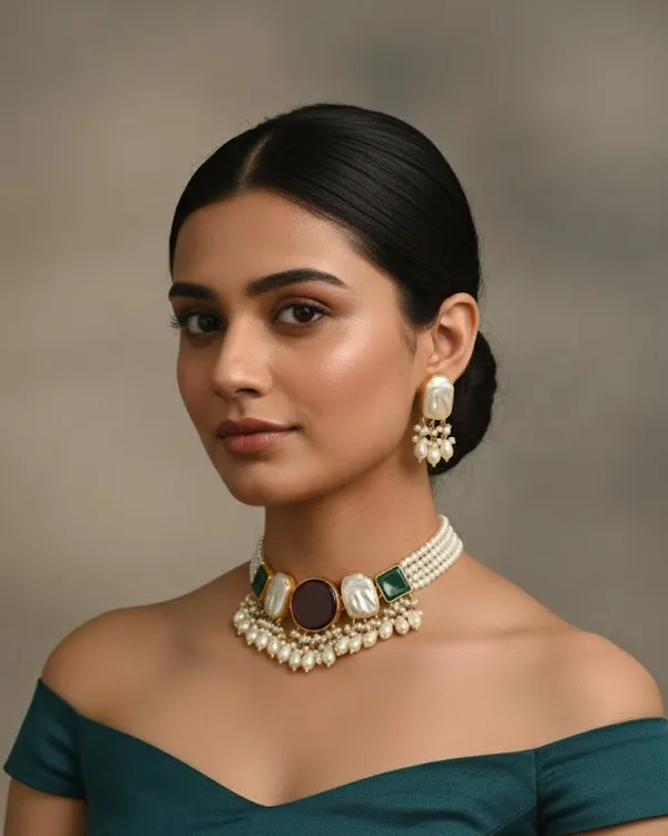 Silver_Brass_Necklace_Set_For_Women